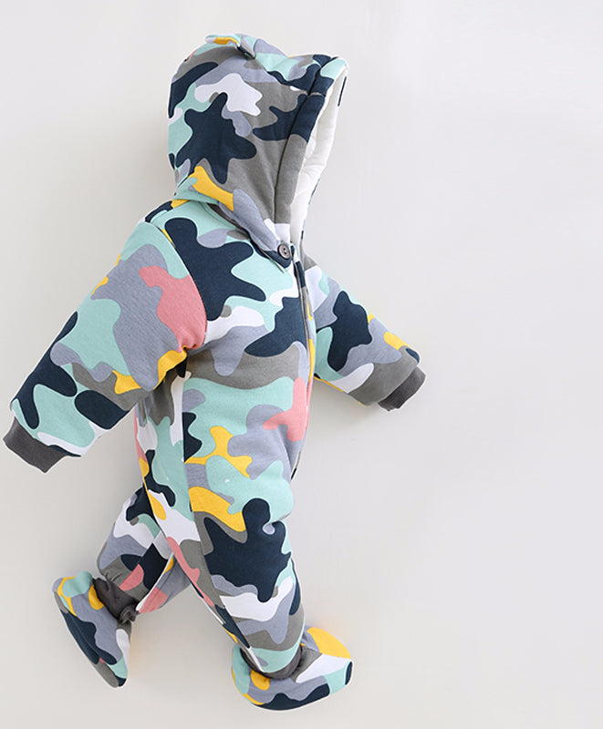 Army Baby Winter Rompers