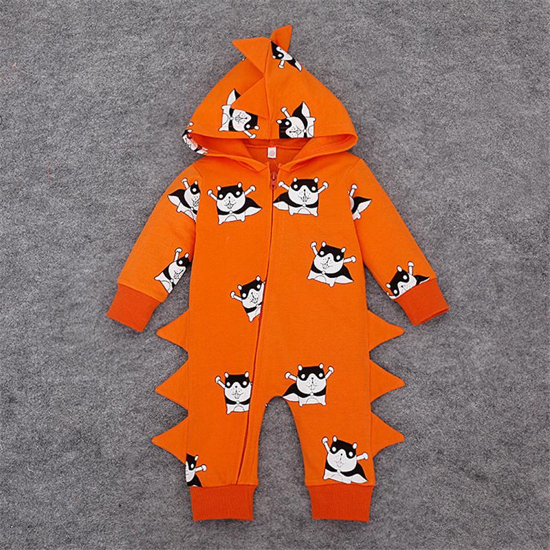 Cozy Animal Theme Baby Romper