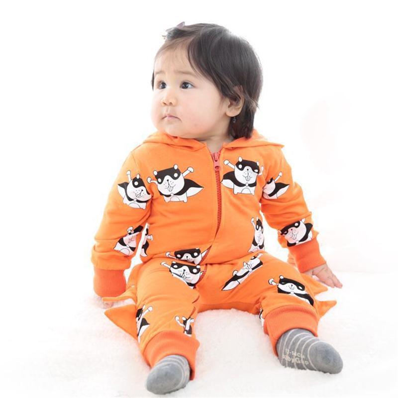 Cozy Animal Theme Baby Romper