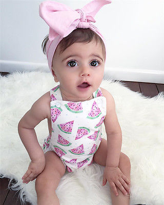 Melon Dream Sleeveless Summer Rompers