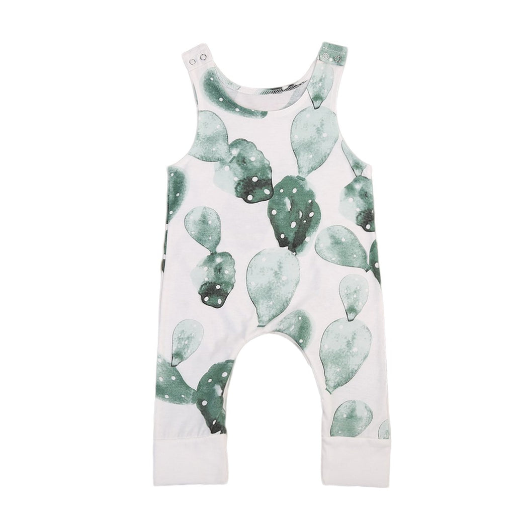 Sleeveless & Printed Cactus Toddler Onesies