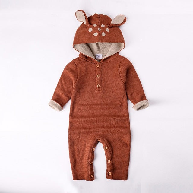 Autumn Knitted Baby Jumpsuit