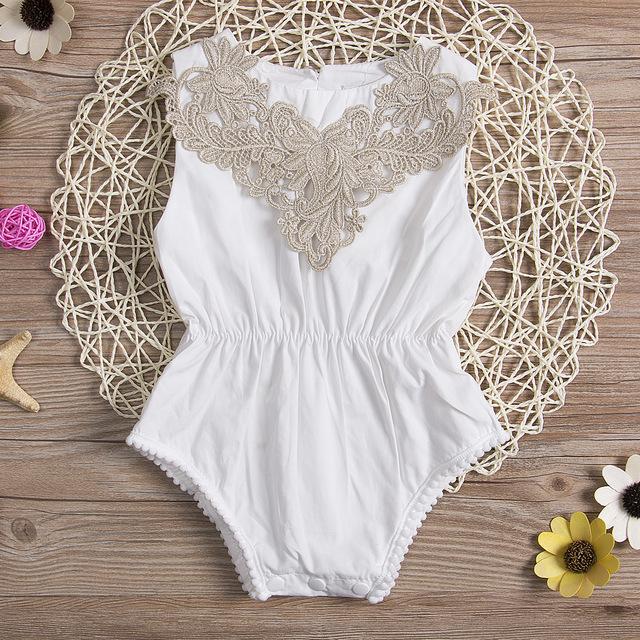 Floral Lace Tassel Leisure Onesies